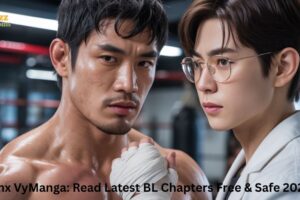 Jinx VyManga BL manhwa characters Kim Dan and Joo Jaekyung intense relationship scene